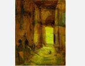 Šventykloje_In the Temple, 105x75, oil, canvas, 2014