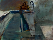 Šventyklos laiptai_Stairs of temple_Angkor Wat, 115x130, oil. canvas, 2014