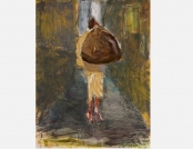 Žmogus su maišu_man with the Bag, 115x90, oil, canvas, 2013