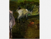 Apie karvę_About a Cow, 130x100,oil, canvas, 2016