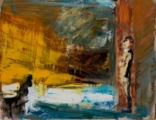 Himno giedojimas_singing Anthem, 75x105, oil, canvas, 2014