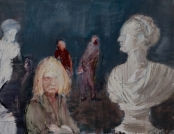 Romantism vs Postmodernism, 100x115, oil, canvas, 2015