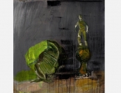 Su kopūstu ir sporto trofejumi_With Cabbage and Sport Trophy, 100x100, 2013